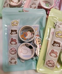 Sanrio Hello Kitty Stationery Memo Pad Washi Tape Stickers Enamel Pin and Charms
