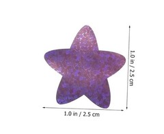 1 Roll 500 pcs Star Sparkly Foil Stickers 1 in / 25 mm Brand New