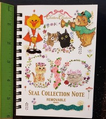 SMALL STICKERBOOK 1 HANDMADE STUCK STICKERS VINTAGE RETRO NEW
