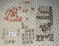 Assorted Alphabet Letter Stickers (3 different types)