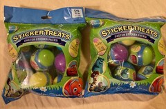 Disney/Pixar CARS TOY STORY MONSTERS NEMO 8 Easter Sticker Filled Eggs New (2)