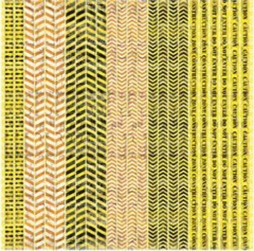 Reminisce Road Signs Die-Cut Stickers: Caution Strips