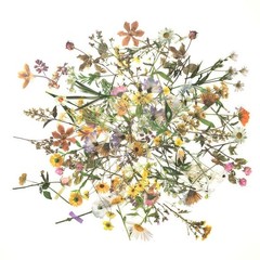 120Pcs Natural Flower Stickers for Scrapbook, Transparent Dried Resin Floral …