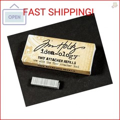Tim Holtz Idea-ology Metal Tiny Attacher Refills, Box of 1550 Staples, .25 Inche