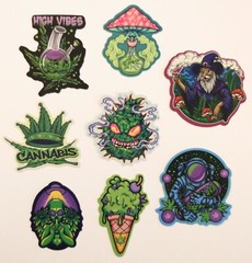Crazy Fun Weed! 420 Fans! Weed. Marijuana. Cannabis. *8 Stickers/Decals (Set 4)