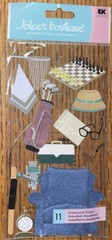RARE Jolees Grandpa Lounge Chair Chess Golf Clubs Fishing Newspaper Glasses Pioe