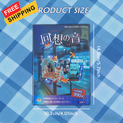 Japanese Retro Sticker Book for Adults – 990 PCS Heisei Aesthetic Kawaii Blue