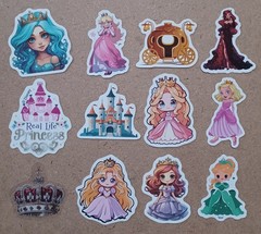 Fairy Tale/Princess Themed Stickers – Lot of 12