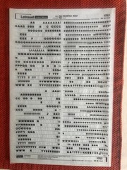 Four Letraset INSTANT LETTERING Transfer Letters 14, 16, 18pt Helvetica bold 1