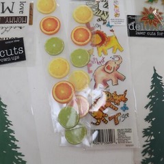 Scrapbook lot Of Sickers Letters Various Brands Trees Snowflake Flowers Crafts