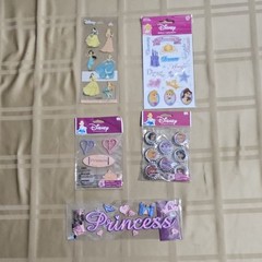 Disney Princess Scrapbooking Embellishments Lot Mixed Models Paper Metal Fabric