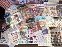 HUGE SCRAPBOOK STICKER LOT~115 Pks.~Many Brands & Themes~NEW