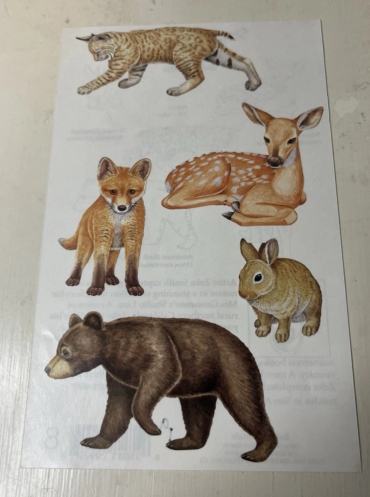 Mrs Grossman BABY ANIMALS Stickers RARE STUDIO LINE