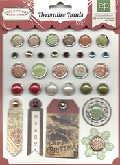 Scrapbooking CHRISTMAS Brads Reflections Collection Echo Park Paper Co. 30 p New