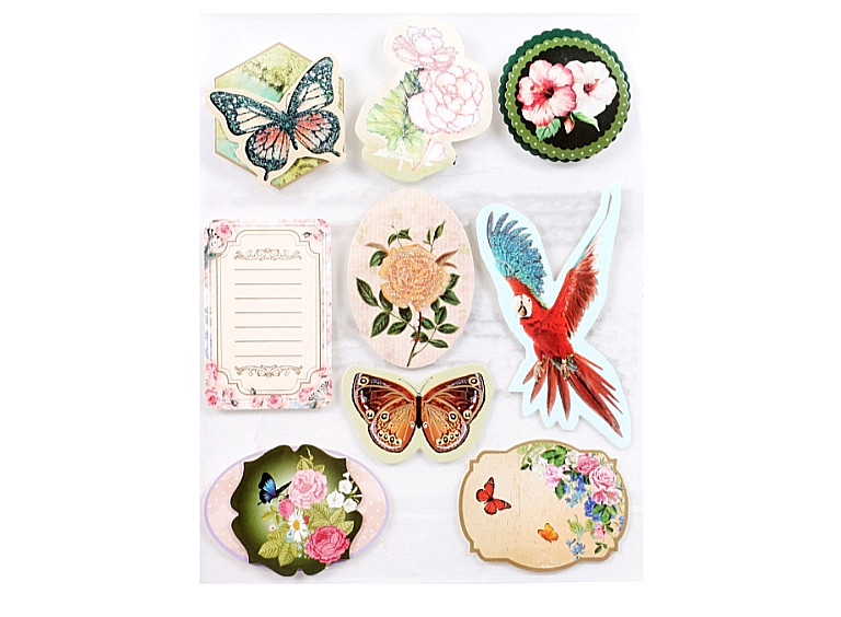 CRAFTER’S SQUARE Paper Crafts BUTTERFLIES & FLORALS 3D Stickers – 9 pcs