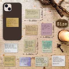 240PCS Retro Bible Verse Stickers Inspirational Scripture Journaling Scrapbook