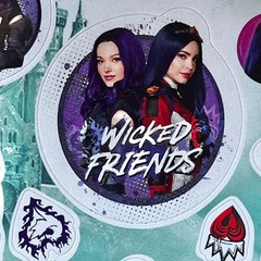 Disney Descendants 3 Sticker Book Kids 4 Sheets Of Puffy Glitter Foil & Glossy