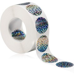 1000 Scratch Off Stickers – DIY Holographic Circle Labels for Games & Gifts, 1