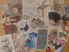 30+ Pieces Floral Vintage Ephemera, Flowers, Botanical Junk Journal, Collage
