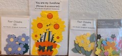 4 Sets Die-Cuts Craft Embellishments Scrapbook, Cards My Sunshine, Flowers #63