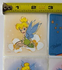 7 Disney Fairy Tinker Bell 2.5 x 2.5 Stickers – Rare from early 2000’s