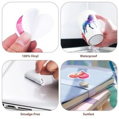 Waterproof Vinyl Trendy College Stickers Skateboard, Water Bottle, Laptop etc
