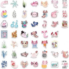 Unique 100PCS Waterproof Axolotl Stickers – Customize Your Belongings with Style