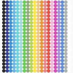 6720 PCS Color Coding Dot Stickers Round Labels 20 Colors for Office Classroom