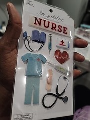 La Petites Dimensional Stickers The Paper Studio NURSE Stickers 9 Pcs ST1