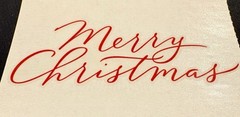 Vintage 1999 Mrs. Grossman Merry Christmas Sticker Set Of 5 Red