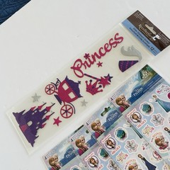 Disney Princess Cinderella Lot 8 Stickers & 1 Die Cut Sandylion Disney