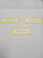Creative Memories Set Of 11 Baby Title Scrapbook Die Cuts Blue Yellow Green