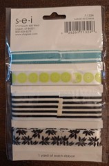 s*e*i adhesive ribbon-Black Orchid – 4 Styles-1 Yard each