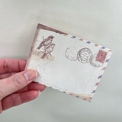 Vintage Style Mini Envelopes Scrapbooking Journaling Pockets Collage