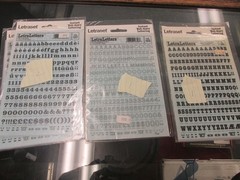 Letraset Press N Go Press On Model HO S O G Gauge More letter 46 sheet Lot