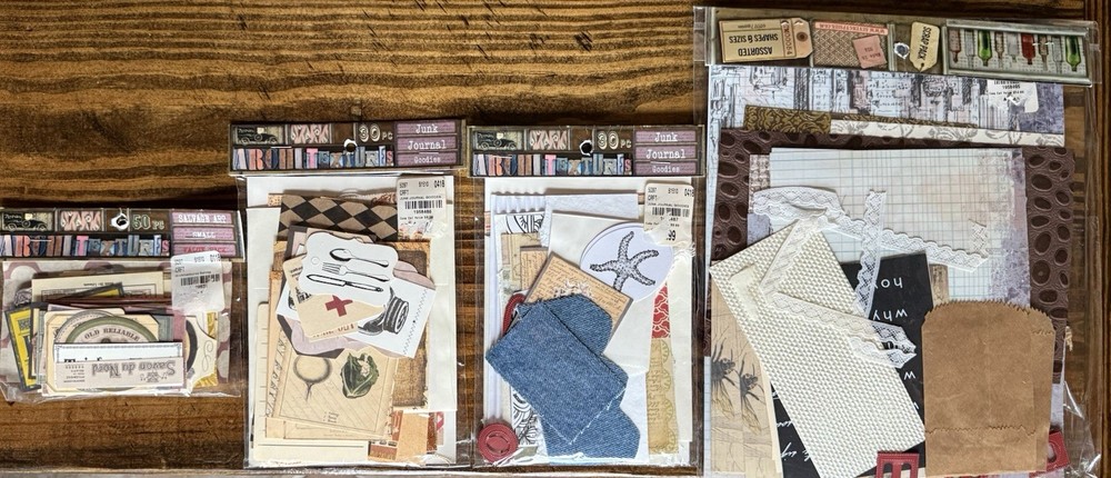 Architextures Sevengypsies Scrapbooking/Junk Journal Packs & Pieces-150+ Pieces