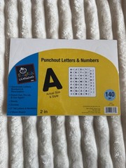 Mixed Brands Punch-out Reusable Letters & Numbers Stickers Multicolor TCR 5377