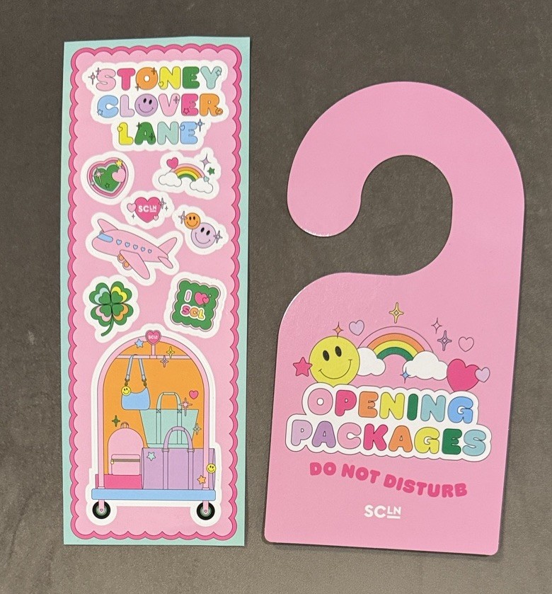 Stony Clover Lane Stickers and Paper Door Hanger New