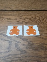 Mrs Grossman Sticker By the Yard Teddy Bears Vintage 1979 Lot Of 2