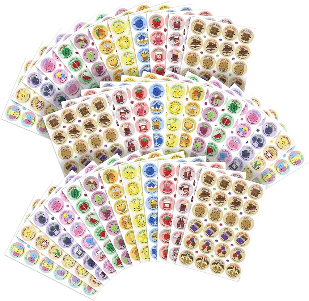 864 Scented Stickers – Kids Teachers Rewards Crafts Party Favors