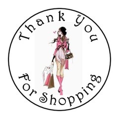 30 THANK YOU FOR SHOPPING 1.5 INCH LABELS ROUND STICKERS **