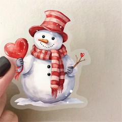 50pcs Transparent Love Stickers, Vintage Valentine Waterproof PET for Scrapbook