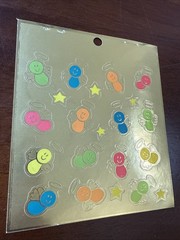Vintage Redi-Stix Little Angels Foil Sticker Sheet Standard Publishing Christian