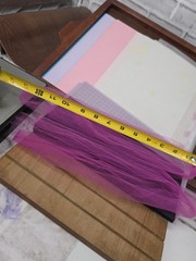 Mixed Scrapbooking Junk Journal Shadow Box Lot 6- Cardstock, Stamps, Vellum