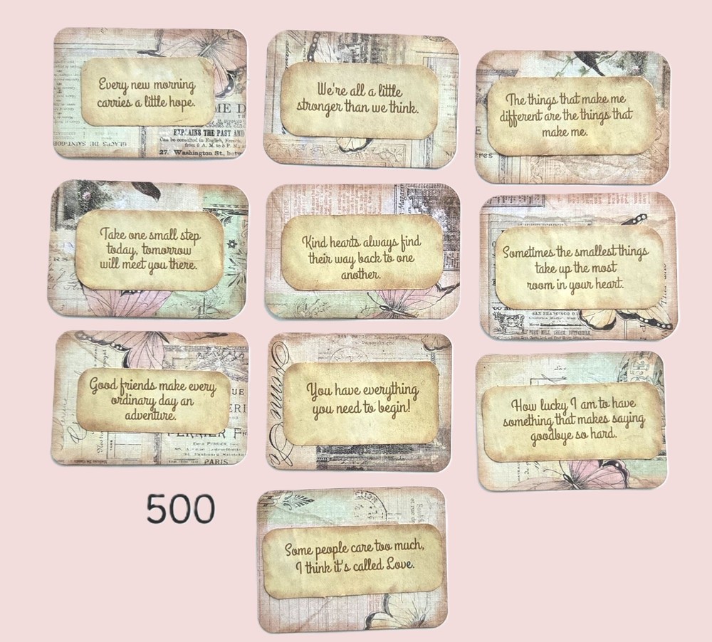 Winnie the Pooh Inspired cards for encouragement/friendship Journals