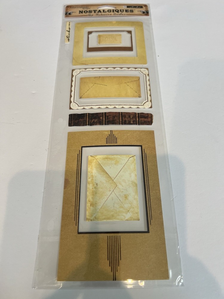 EK Success Sticko Nostalgiques By: Rebecca Sower Envelopes And Frames