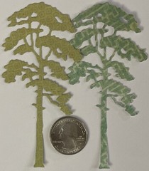 FOREST TREE Die-Cuts(10pc) Pinecone•Yard•Evergreen•Outside•Card Making•Scrapbook