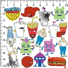 AQUA TEEN HUNGER FORCE CHARACTER DIE CUT VINYL 50 CT STICKER PACKS