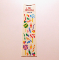 Mrs. Grossman’s Lot of 3 Strips Brand New in Package ~Candy Lollipop~ Stickers