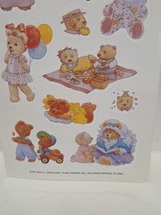 VTG 1993 Vintage Stickers Current Inc Teddy Bears «Teddyland» Sticker Sheet